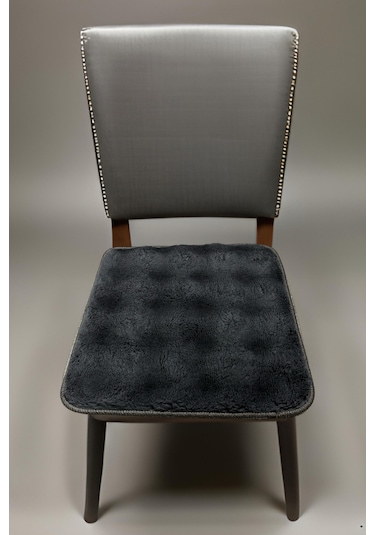 My Evilla Bubble Kaymaz Sandalye Minderi 6'lı 40x40 Antrasit