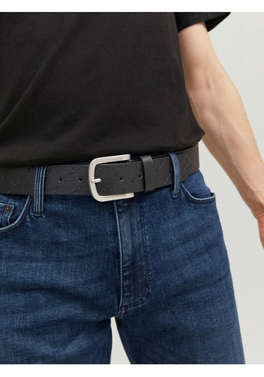 Jacharry Embossed Kabartma Baskılı Kemer 12236466 Siyah