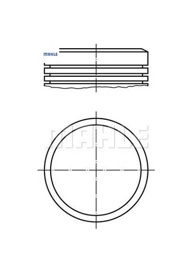Piston Segman 78,50mm+0,50 206-307 1.6 16v/tu5jp4