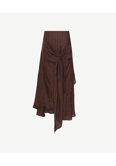 Yargıcı Düz Normal Bel Etek 26yket4039x 016 Bordo