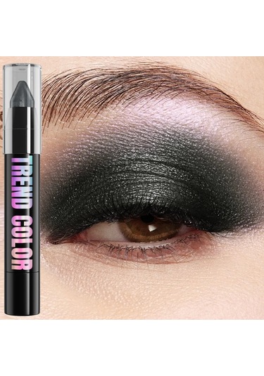 24 Renk Sedefli Glitter Göz Farı Eyeliner Kalem Su Geçirmez Mat Çıplak Göz Farı 18 Dark Topaz