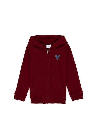 U.s. Polo Assn. Kız Çocuk Bordo Sweatshirt 50296390-vr014 Bordo