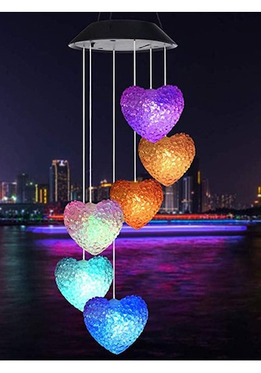 Greentech Güneş Enerjili Renk Geçişli Kristal Kalp Aydınlatma / Gt-sl40 Pil : Ni-mh 1.2v 600mah