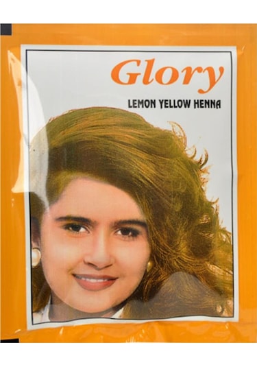 Glory Glory Limon Sarı Hint Kınası (Lemon Yellow Henna) 10 Gr Pak