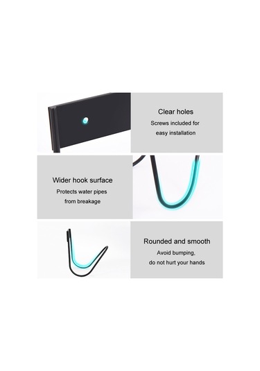 Sones Paslanmaz Çelik Hortum Saklama Tutucu Bahçe Ev Araba Yıkama Musluğu Hortum Saklama Kancası, Model: Duvara Monte Beyaz Diğer