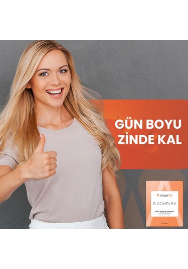 Wiserlife B Complex Taurin Takviye Edici Gıda 30 Kapsül
