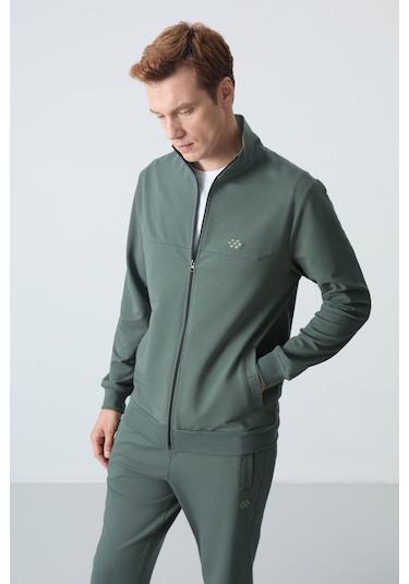Tommy Life Haki Pamuklu Kalın Yumuşak Dokulu Comfort Fit Basic Erkek Eşofman Takım - 85260 Haki