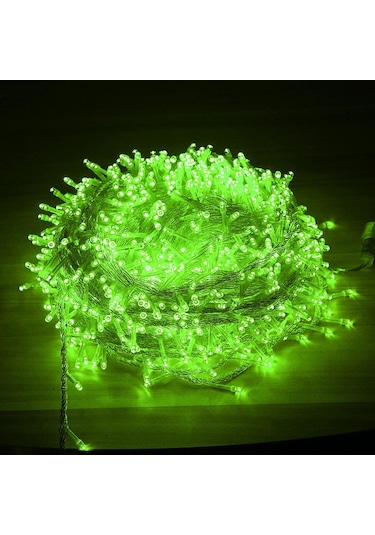 Yeşil 10-30 M Led Peri Dize Işıklar Noel Ağacı Süslemeleri Kapalı Noel Bahçe İçin Açık Su Geçirmez Parti Festoon 20m 200led-eu Plug Yeşil