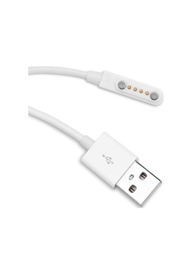 Usb 4 Pin Pogo Kablo Akıllı Saat Manyetik Sabitleyici Şarj Kablosu Gt88 Gt68 Kw08 Kw18 Kw88 Kw98
