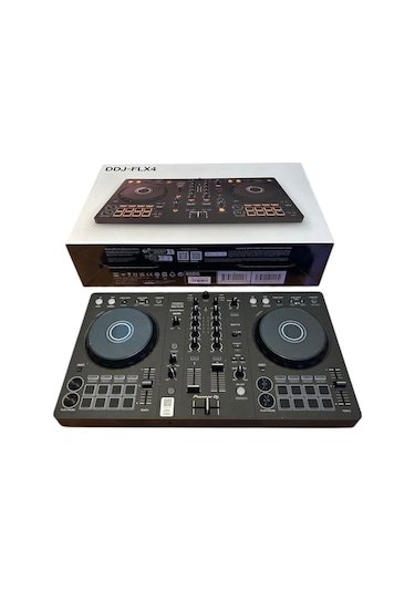Pioneer Dj Ddj-flx4 Rekordbox Uyumlu 2 Kanallı Taşınabilir Dj Controller Profesyonel Dj Setup