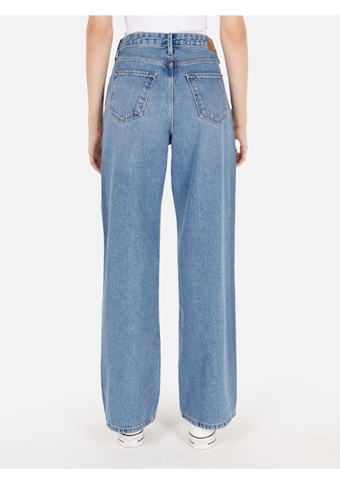Colins 970 Berry Normal Kesim Mavi Kadın Pantolon Cl1070777 Denim