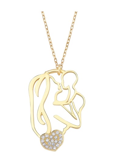 Altın Kaplama Gümüş Anne ve Çocuk Kolye G936KLR3 AltınSepeti