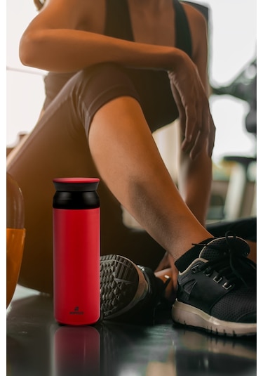 Karaca Rainbow Paslanmaz Çelik Termos 500 ML Kırmızı