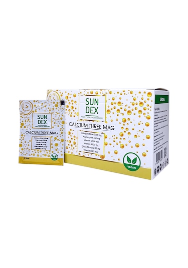 Sundex Calcium Three Mag 30 Şaşe
