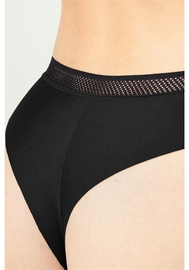 Basic Lazer Kesim File Lastikli Brezilya Külot 3'lü Paket - 4 Renkli-10 Çok Renkli