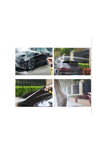 Symbee Taşınabilir Yüksek Basınçlı Bahçe Ve Araç Temizleme Makinesi, Bakır Kaplama Nozul İle Pratik Kullanım Siyah