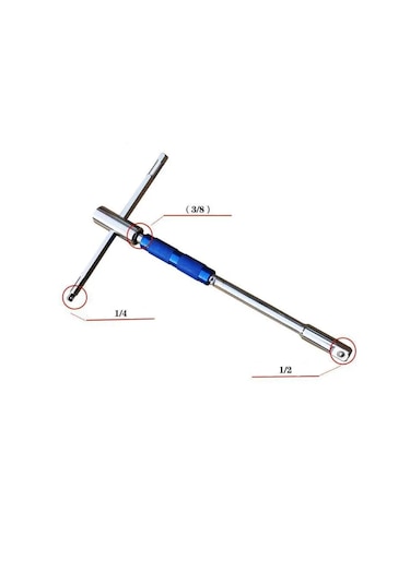 Çok Fonksiyonlu Lokma Tutucu T Kol 1/4 3/8 1/2