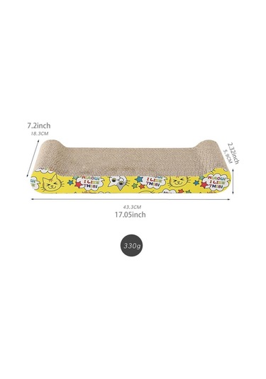 Suntek Kedi Tırmalayıcı Karton Yuva Tırmalama Kemik-44x20.5x5.5cm