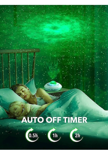 Yıldız Projektör Galaxy Işığı, Bluetooth Müzikli Gece Lambası Gal Çok Renkli