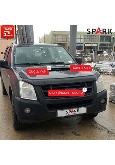 Isuzu D-max 2006-2012 Yıl Aralığı Uyumlu Kaput Rüzgarlığı 3mm