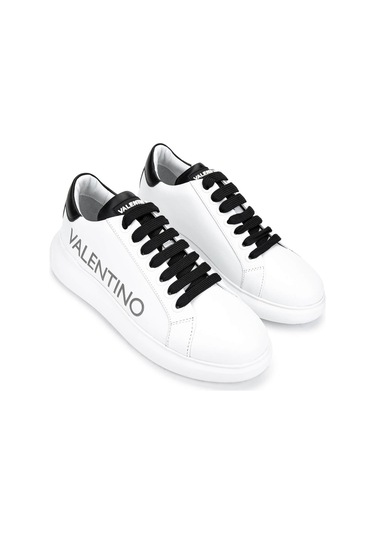 Mario Valentino Unisex Hakiki Deri Beyaz/siyah Sneakers & Spor Ayakkabı 1040 95b2302-y Ayk Y25 Whıte/black Beyaz  - Siyah