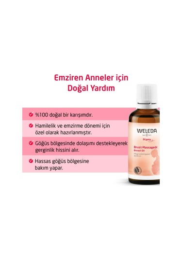 Weleda Organik Göğüs Masaj Yağı 50ml