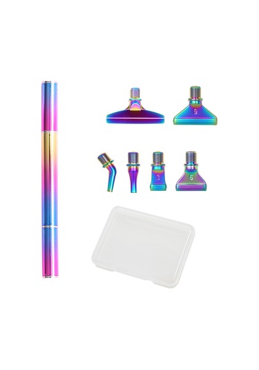 5d Gökkuşağı Renkli Elmas Boya Kalemi Gümüş