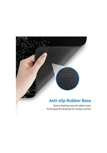 Ruicoo Japon Deniz Dalgası Tasarımı Geniş Oyun Ve Ofis Mousepad İ, 3 Mm Kaymaz Taban, 31.5 X 11.8 İnç