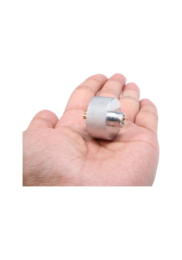 Kamp Sobası Adaptörü Dış Mekan Propan Gaz Tankı Adaptörü Dönüşüm Başlığı Gri