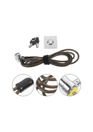 Genişletilmiş Çelik Çinko Alaşım Dizüstü Dizüstü Bilgisayar Kilidi Çinko Alaşım