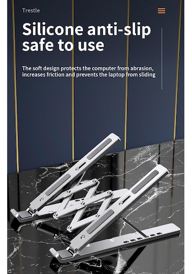 BN16 Metal Kasa Alüminyum Dizüstü Laptop Bilgisayar Standı Katlan