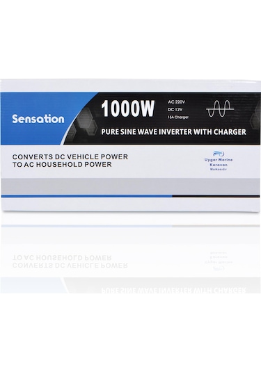 Sensation 1000w Watt 1 Kw Tam Sinüs Şarjlı 15a Ekranlı İnverter 12/220v Çevirici İnverter Dw Serisi