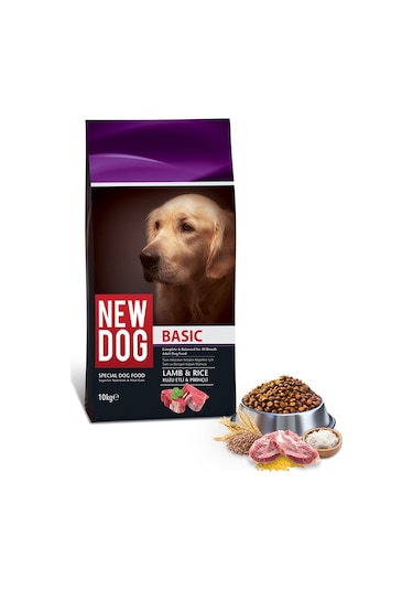 Newdog Kuzu Etli ve Pirinçli Yetişkin Köpek Maması 10 KG