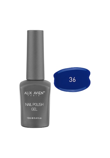 Alix Avien Uv Kalıcı Koyu Mavi Jel Oje 36 Gel Polish 12 Ml