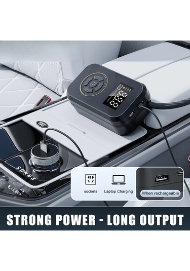 Dinosaurs Taşınabilir Lastik Şişirme Araba Lastik Şişirme Dijital Ekranlı Lastik Şişirme Pompası Elektrikli Şişirme Mini Bisiklet Hava Pompası