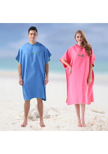 Vkemall Siyah Mikrofiber Surf Değişim Poncho: Hızlı Kuruyan, Su Absorbanı, Şapkalı, Sahil Ve Yüzme Kullanıma Uygun Banyo Mandalı