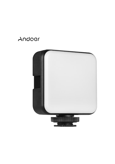 Samdoo Andoer W36 Led Fotoğraf Işığı 5600k 5 Seviye Parlaklık Ayarı 3 Soğuk Ayaklı Üst 1200mah Pil İle Kamera/tripoda Uyumlu