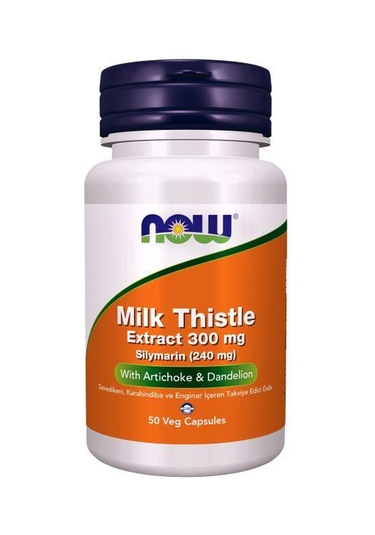 Now Milk Thistle 300 Mg Devedikeni Karahindiba Ve Enginar İçeren Takviye Edici Gıda 50 Kapsül