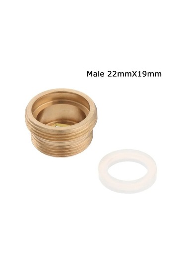 Joyhub Mingjin Shop2 Erkek 22mmx19mm Stili Musluk Havalandırıcı Konektörü Metal Dış Iç Dişli Su Tasarrufu Adaptörü Mutfak Bataryası Mm - Contalı Zhwmed Renkli Çok Renkli