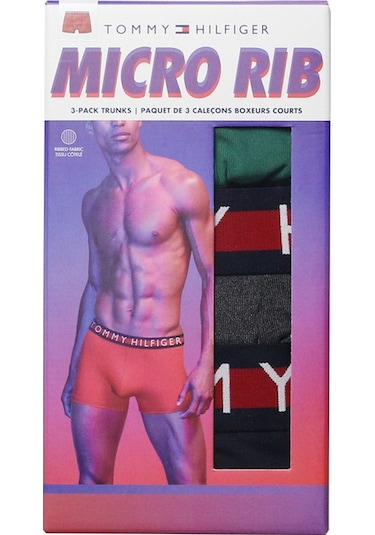 Tommy Hilfiger Tommy Hılfıger Mıcro Rıb Erkek 3 Lü Boxer 09T4013 325