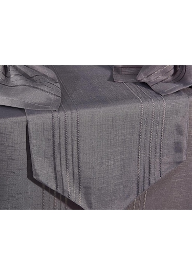 Corvver 26 Parça Dertsiz Masa Örtüsü Takımı Antrasit Antrasit