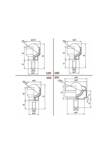 Flybuy İletim Sistemi Rulman Makarası, 2 Paket Naylon Bilyalı, Cy-25d Güç Kaynağı, M8 Erkek Dişli -