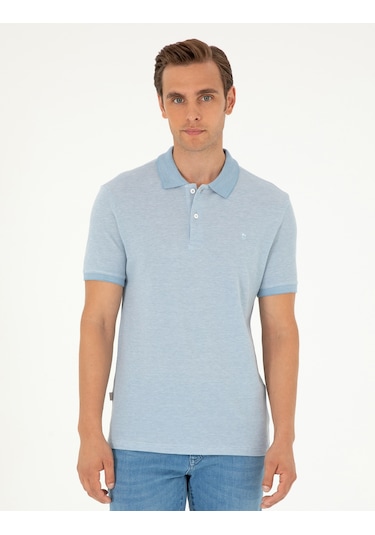 Pierre Cardin Erkek Mavi Tişört 50297406-vr036 Mavi