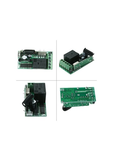 Yaozixa 12v Dc 433mhz Evrensel Radyo Frekansı Kumanda Anahtarı Seti: 1 Alıcı Kart + 5 Tek Tuşlu Kumanda 6 Adet
