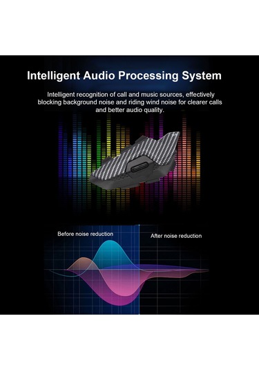 Jokmae Hysnox H9 Motosiklet Kaskı İçin Bluetooth İnterkom: 1000m Menzil, Müzik Paylaşımı, Ip65 Su Geçirmez, 900mah Pil.