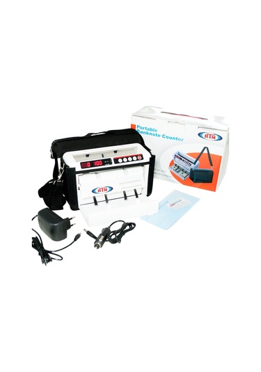 Htm Mühlen Zero Mobil Akülü Taşınabilir Para Sayma Ve Geçersiz Para Tespit Makinesi