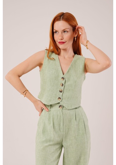 Kırçıllı Desen Yeşil Takım Çok Renkli