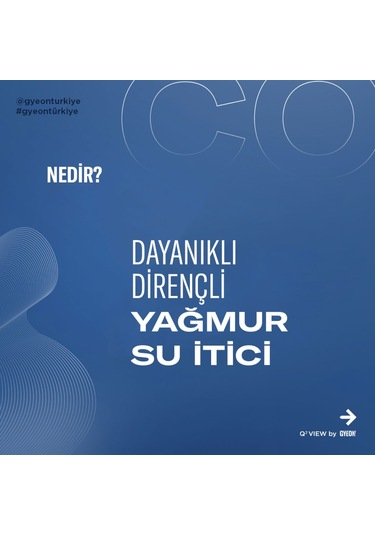 Gyeon Q² View Evo Cam Su İtici Yağmur Kaydırıcı Seramik Kaplama -