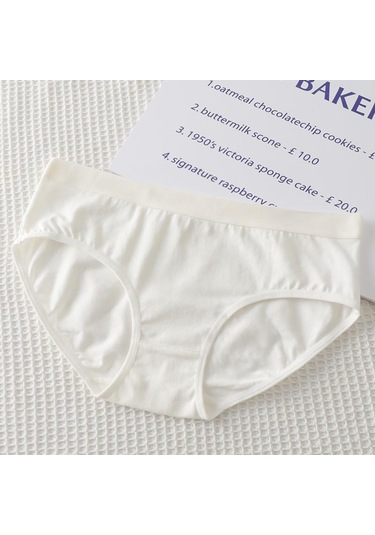 Mor Kadın Tamamı Pamuklu İç Giyim Trackless Rahat Nefes Alabilir Basit Tatlı Düz Renk Pantolon Mor