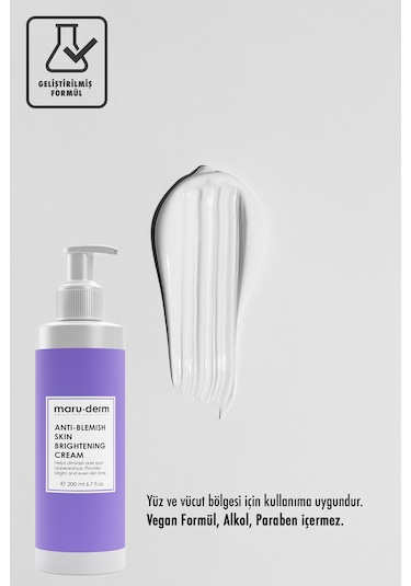 Maruderm Leke Karşıtı Cilt Beyazlatıcı Bakım Kremi 200 ML